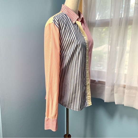 J. Crew Vintage Mixed Stripe Classic Fit Button Down Shirt - Picture 5 of 7